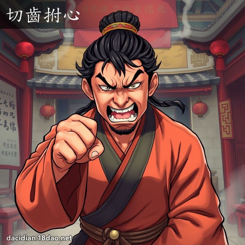 切齒拊心 - 國語大辭典配圖