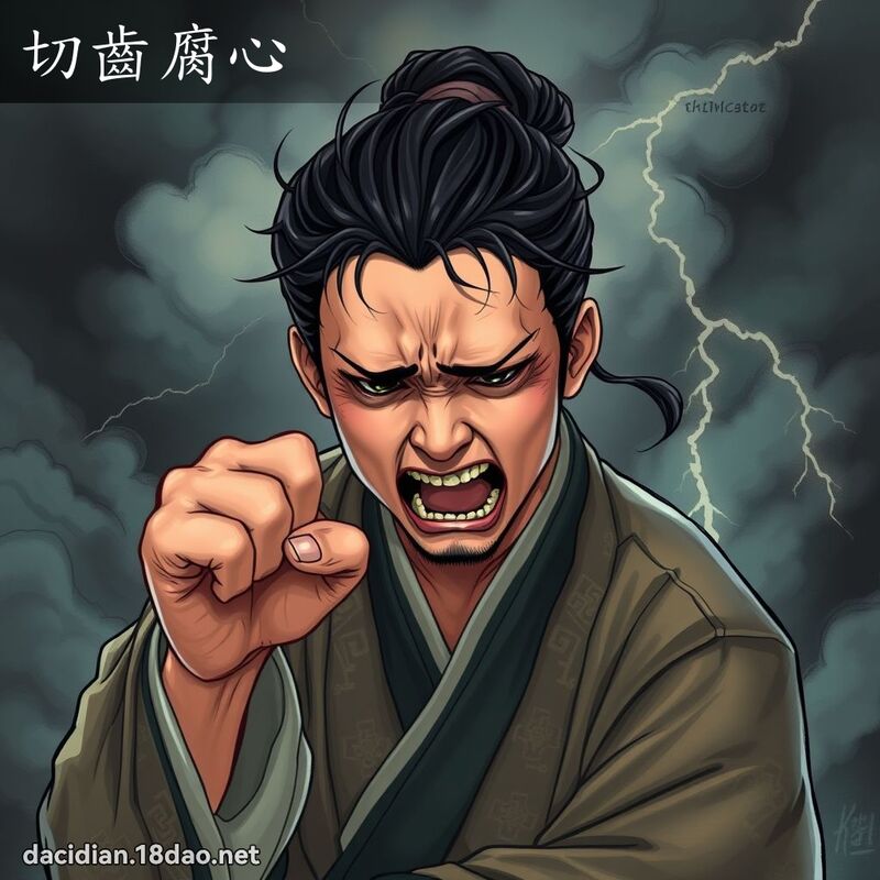 切齿腐心 - 国语大辞典配图