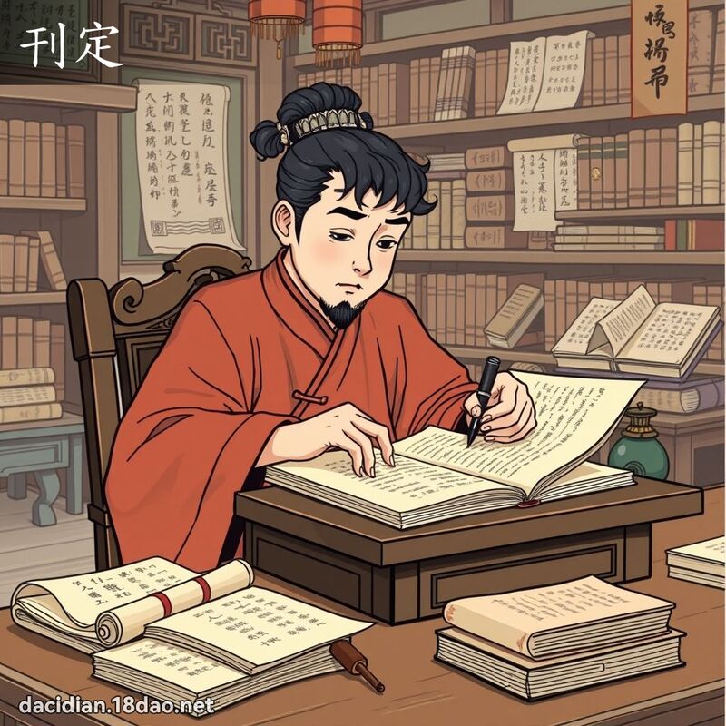 刊定 - 國語大辭典配圖