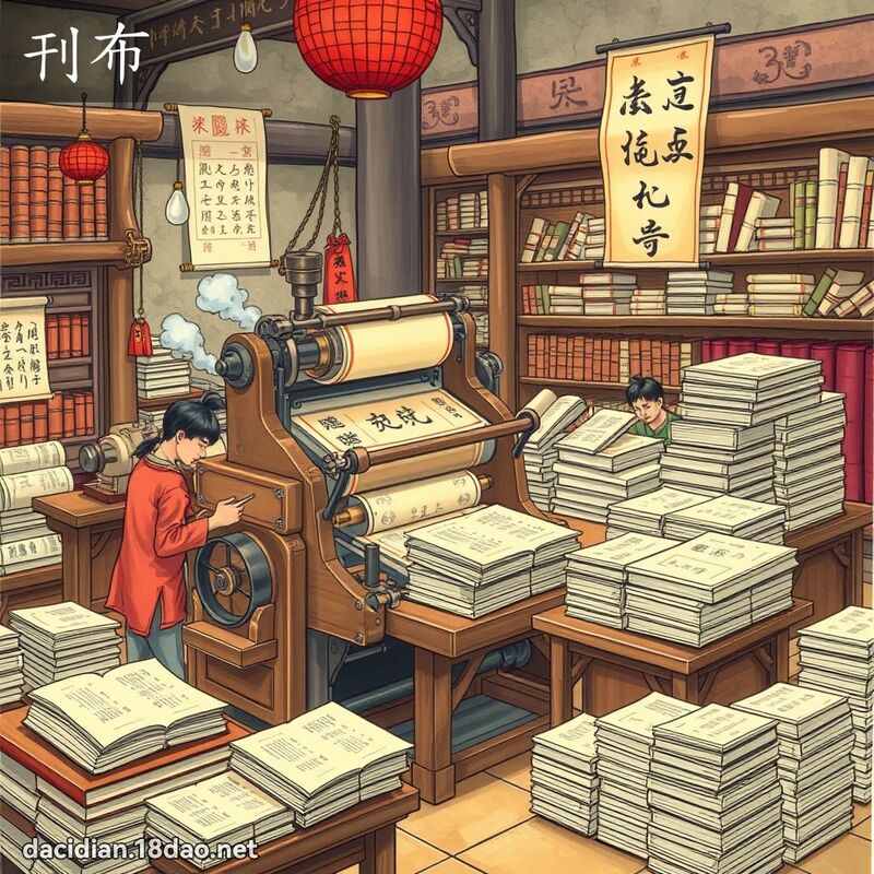 刊布 - 国语大辞典配图