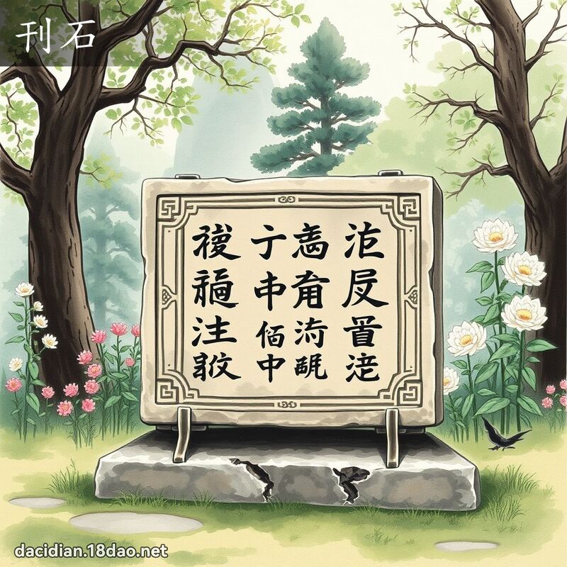 刊石 - 国语大辞典配图
