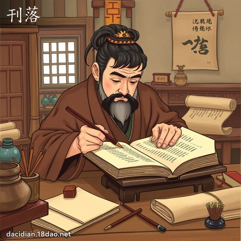 刊落 - 国语大辞典配图