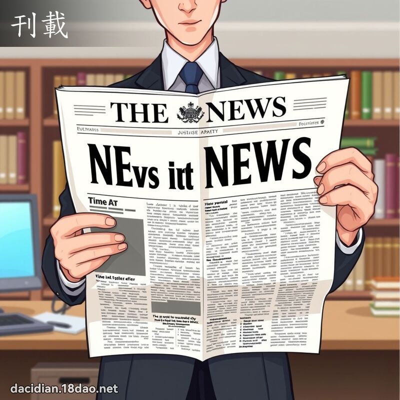 刊载 - 国语大辞典配图