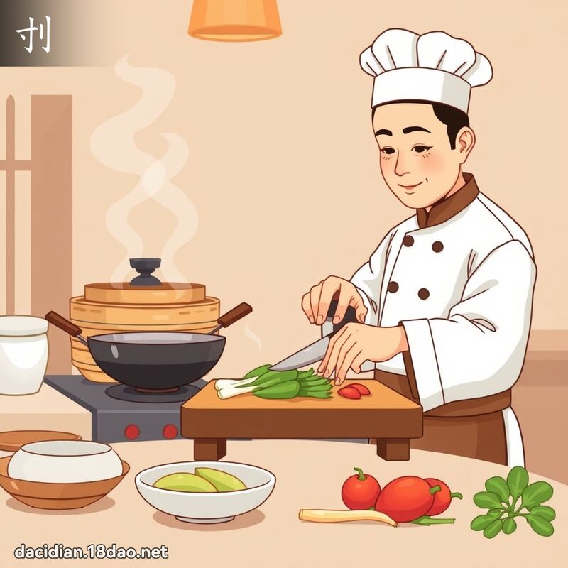 刌 - 国语大辞典配图