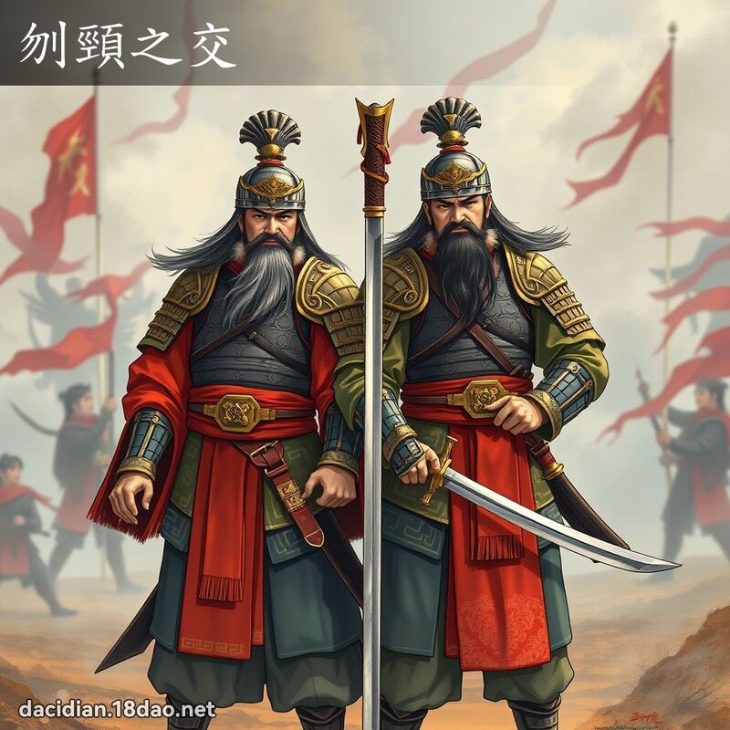 刎頸之交 - 國語大辭典配圖