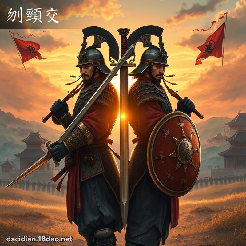 刎颈交 - 国语大辞典配图