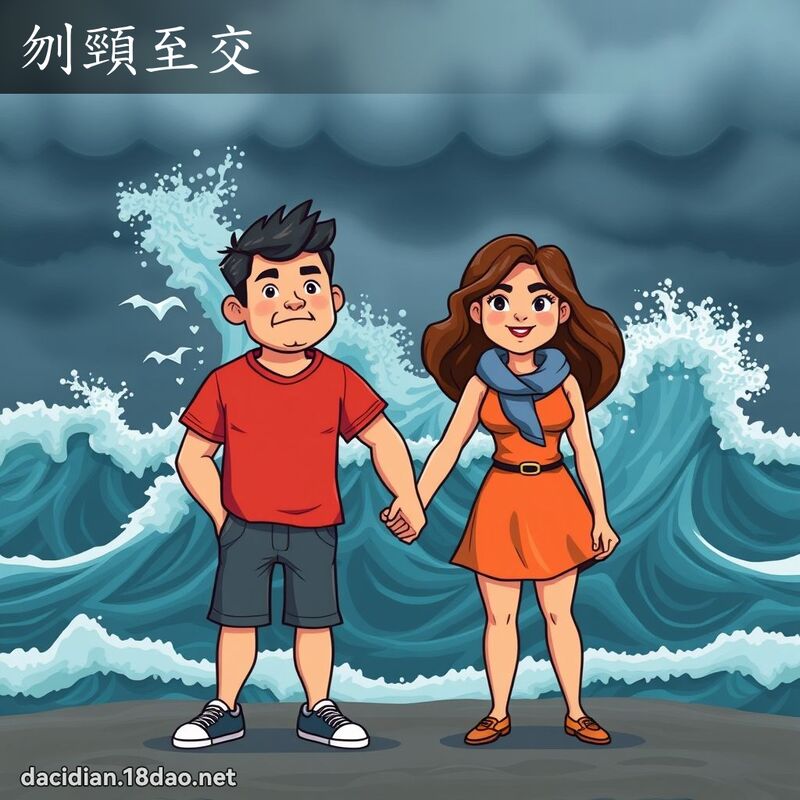 刎颈至交 - 国语大辞典配图