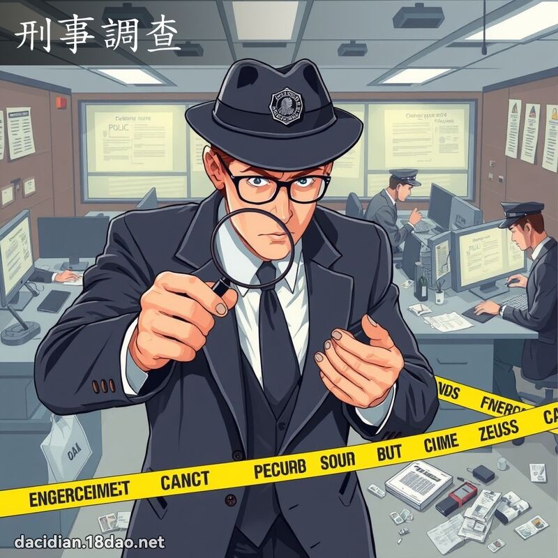 刑事調查 - 國語大辭典配圖