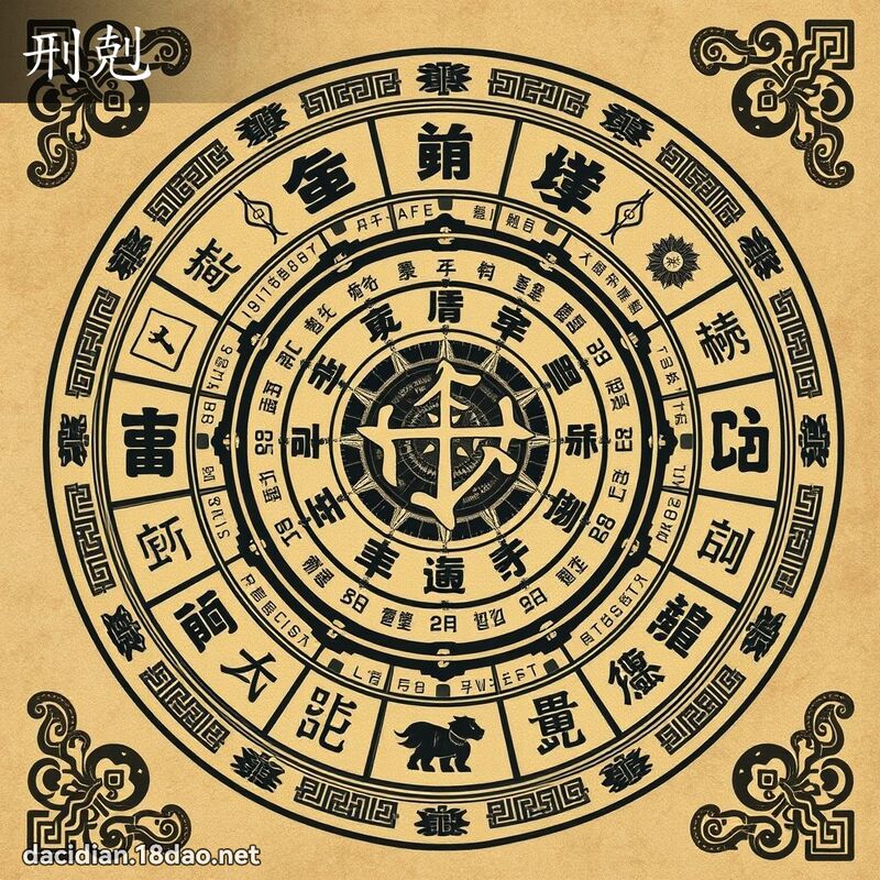 刑剋 - 國語大辭典配圖