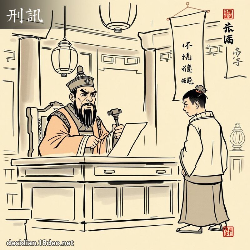 刑訊 - 國語大辭典配圖