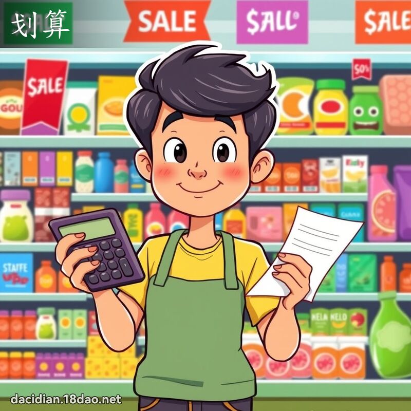 划算 - 国语大辞典配图