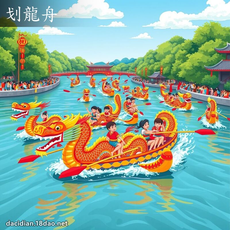 划龙舟 - 国语大辞典配图