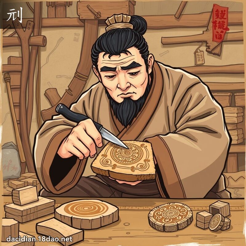 刓 - 國語大辭典配圖