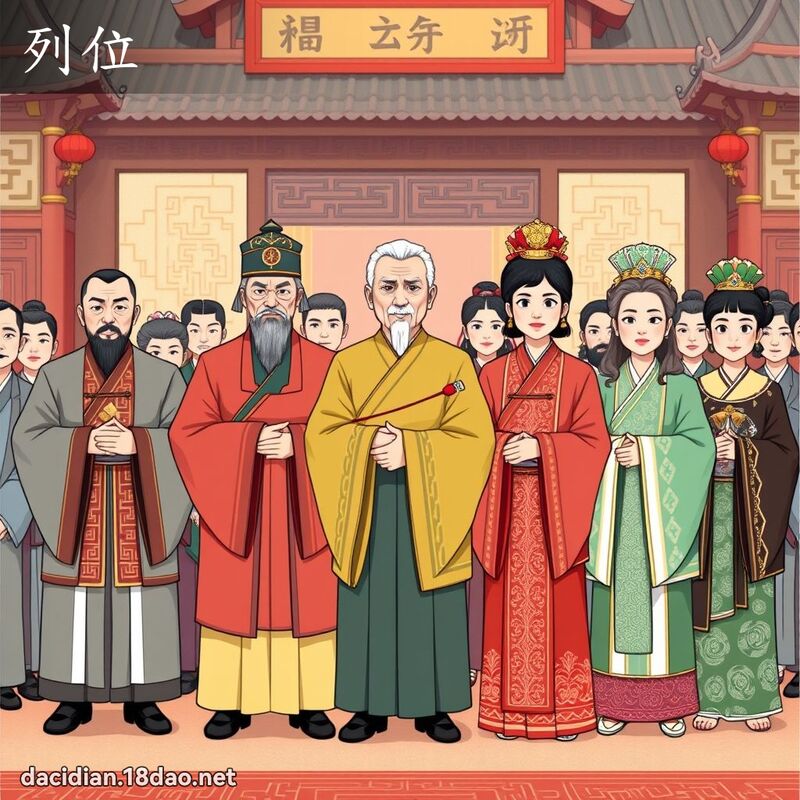 列位 - 国语大辞典配图