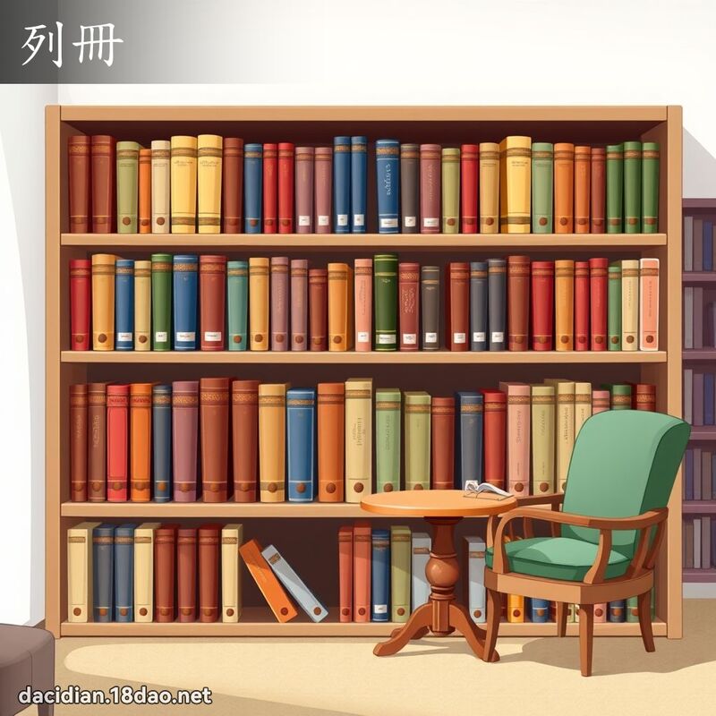 列冊 - 國語大辭典配圖