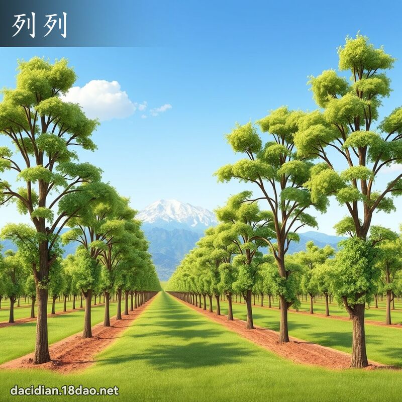 列列 - 國語大辭典配圖