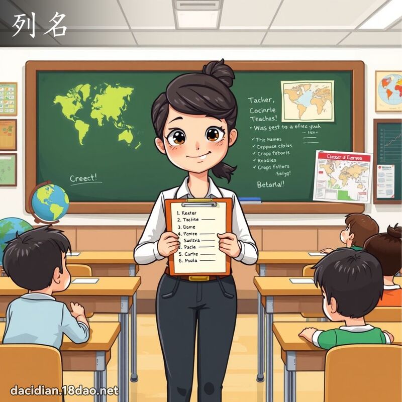 列名 - 国语大辞典配图