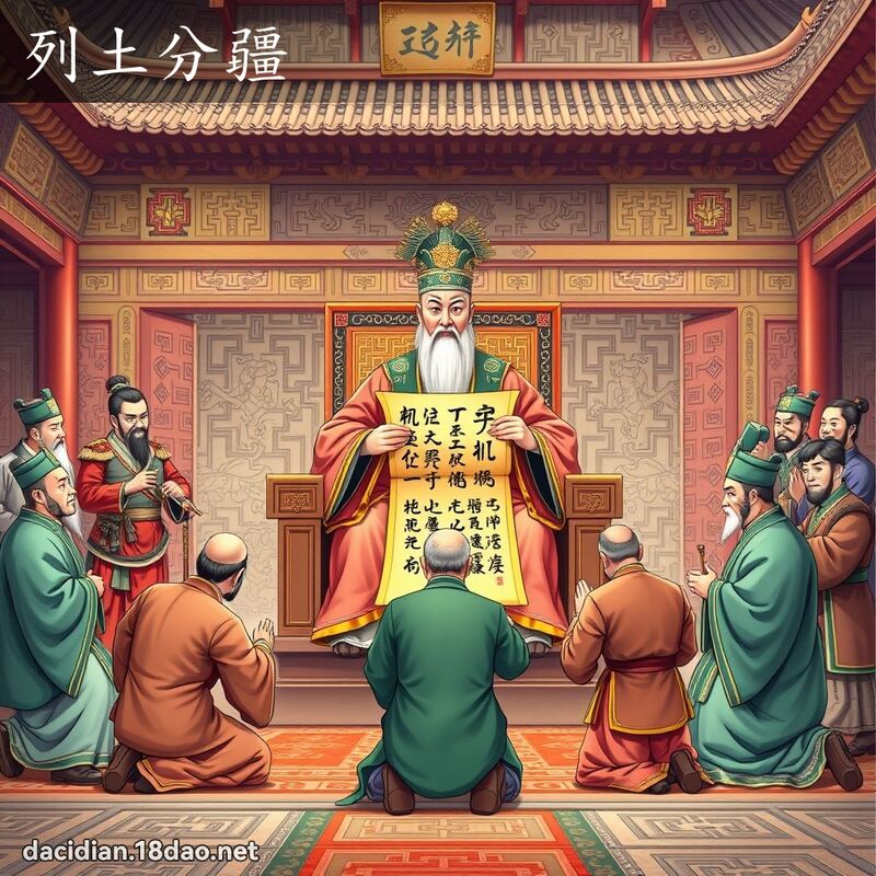 列土分疆 - 国语大辞典配图