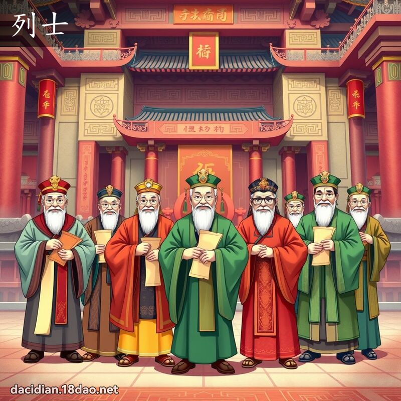 列士 - 國語大辭典配圖