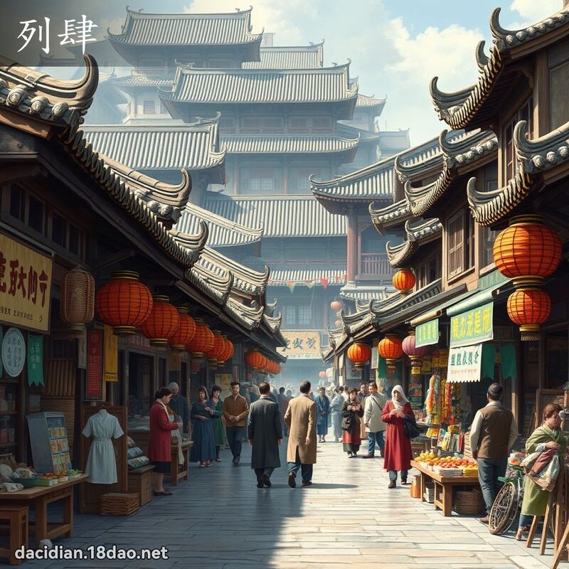 列肆 - 國語大辭典配圖