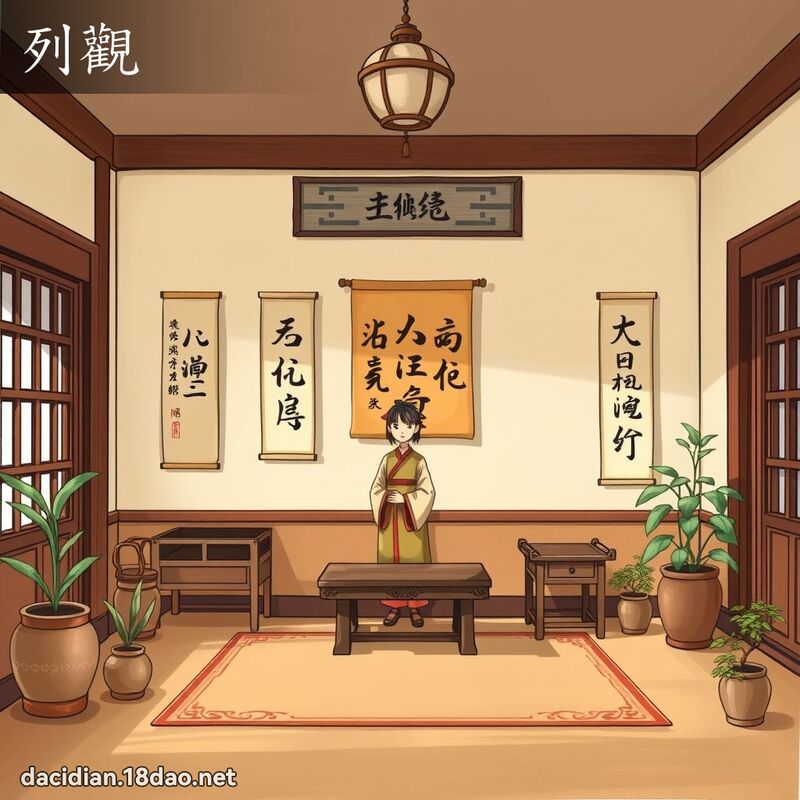 列观 - 国语大辞典配图