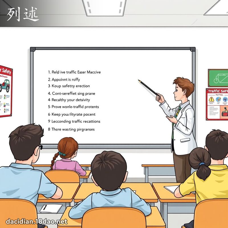 列述 - 国语大辞典配图