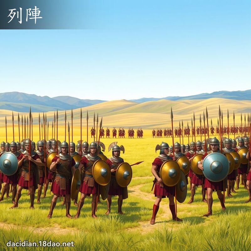 列阵 - 国语大辞典配图