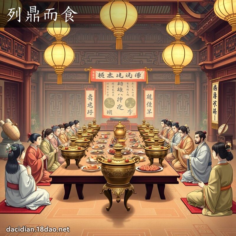 列鼎而食 - 國語大辭典配圖