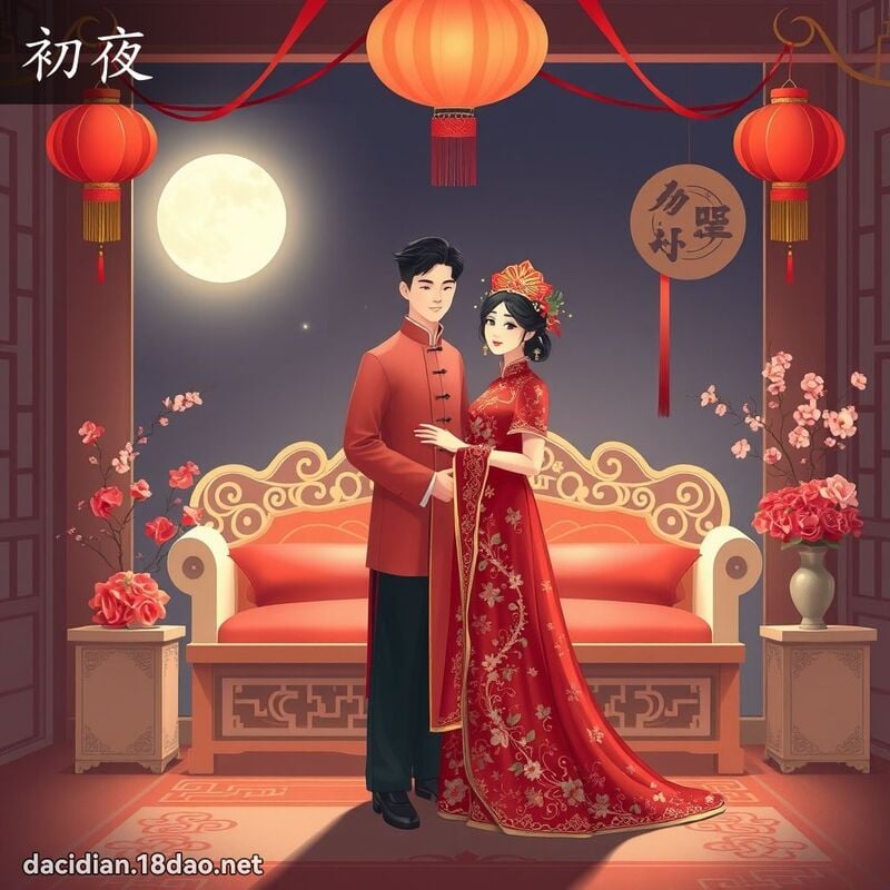初夜 - 國語大辭典配圖