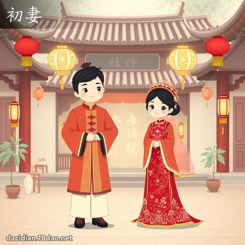 初妻 - 國語大辭典配圖