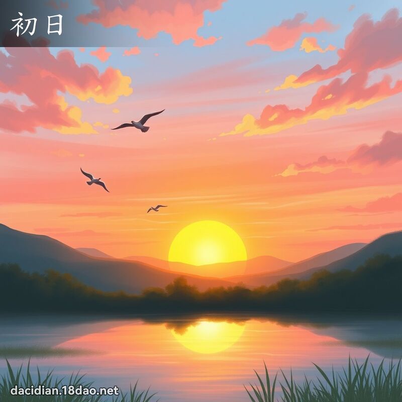 初日 - 國語大辭典配圖