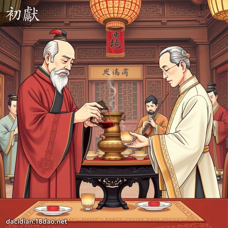 初献 - 国语大辞典配图