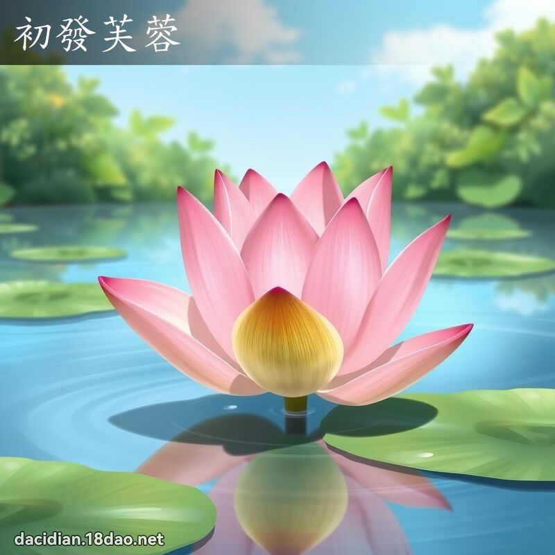 初发芙蓉 - 国语大辞典配图