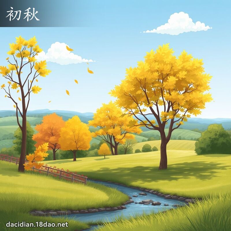 初秋 - 國語大辭典配圖