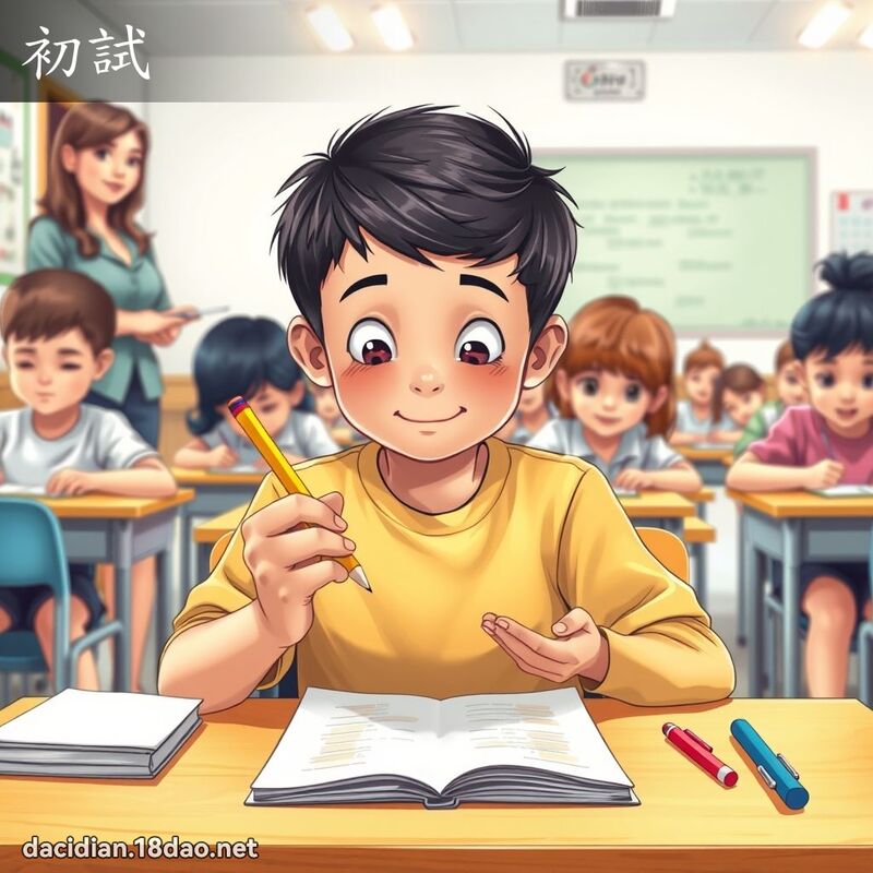初試 - 國語大辭典配圖