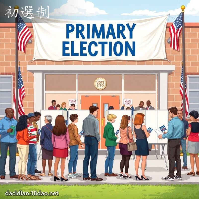 初选制 - 国语大辞典配图