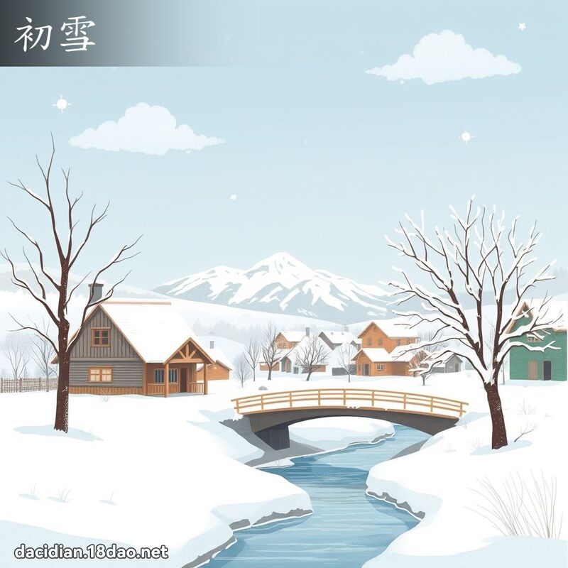 初雪 - 国语大辞典配图