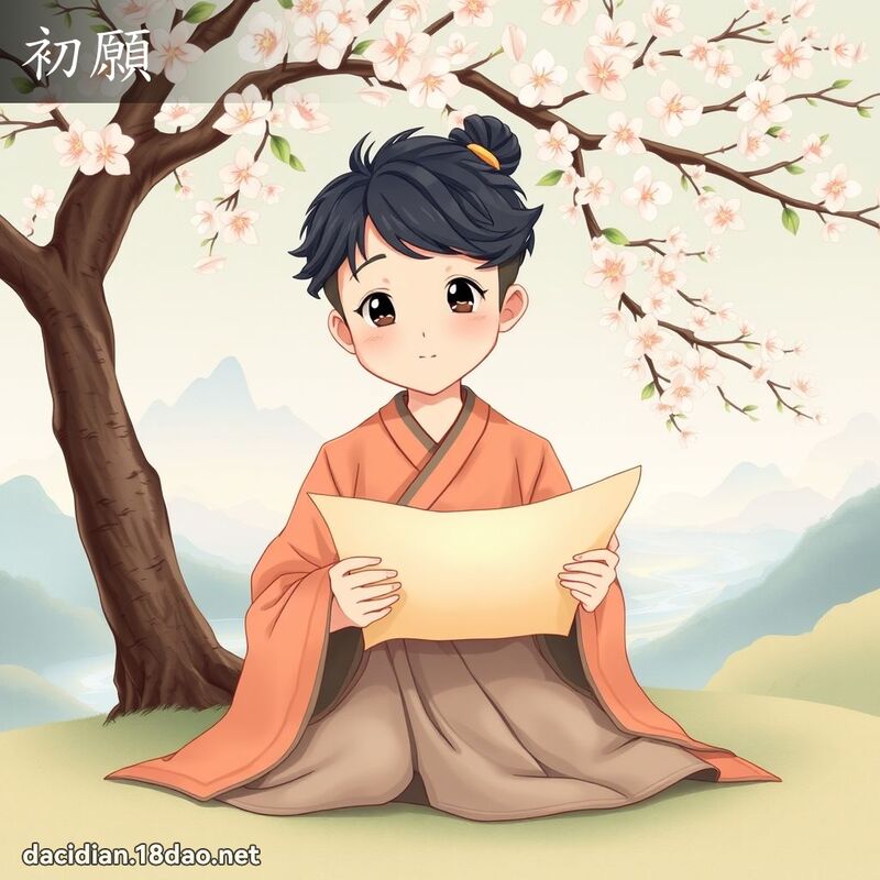 初願 - 國語大辭典配圖