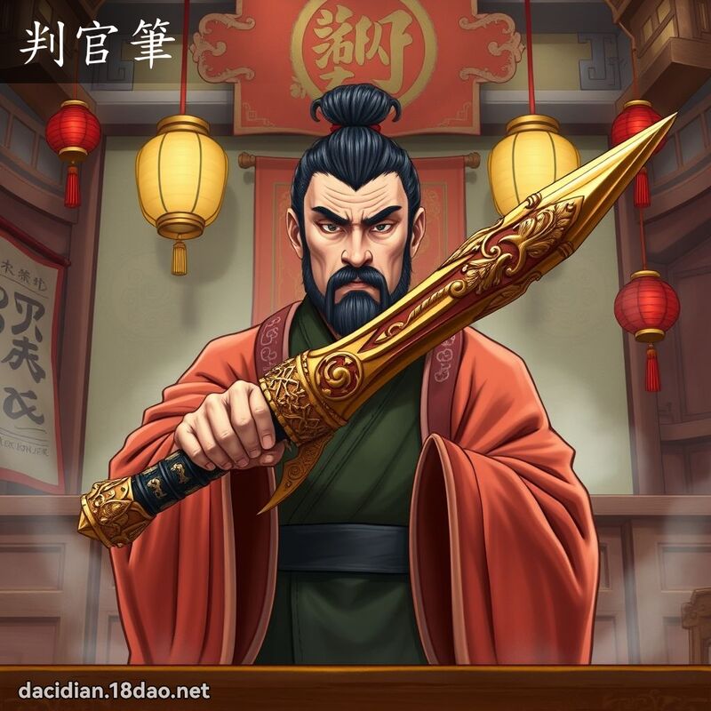 判官笔 - 国语大辞典配图