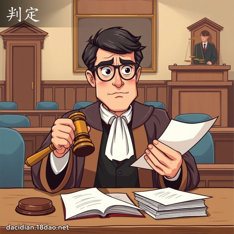 判定 - 国语大辞典配图