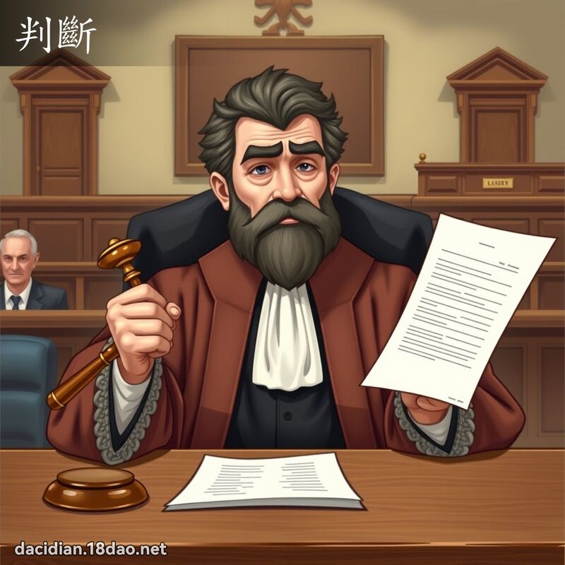 判斷 - 國語大辭典配圖