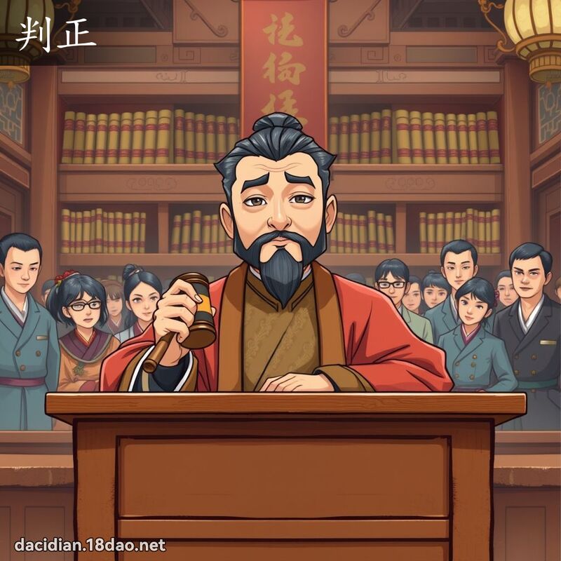 判正 - 國語大辭典配圖