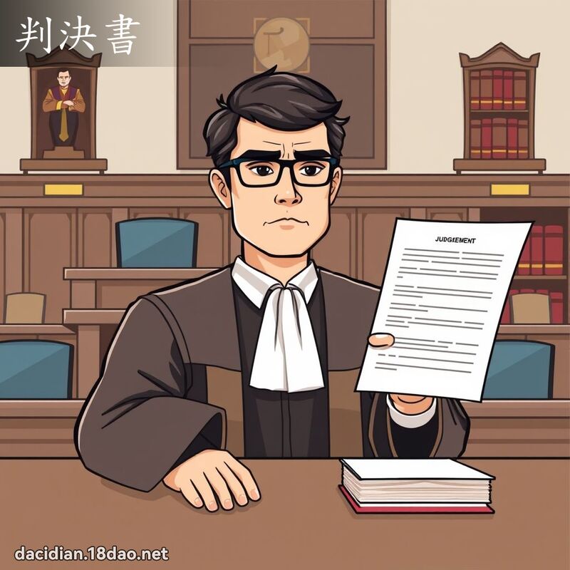 判決書 - 國語大辭典配圖