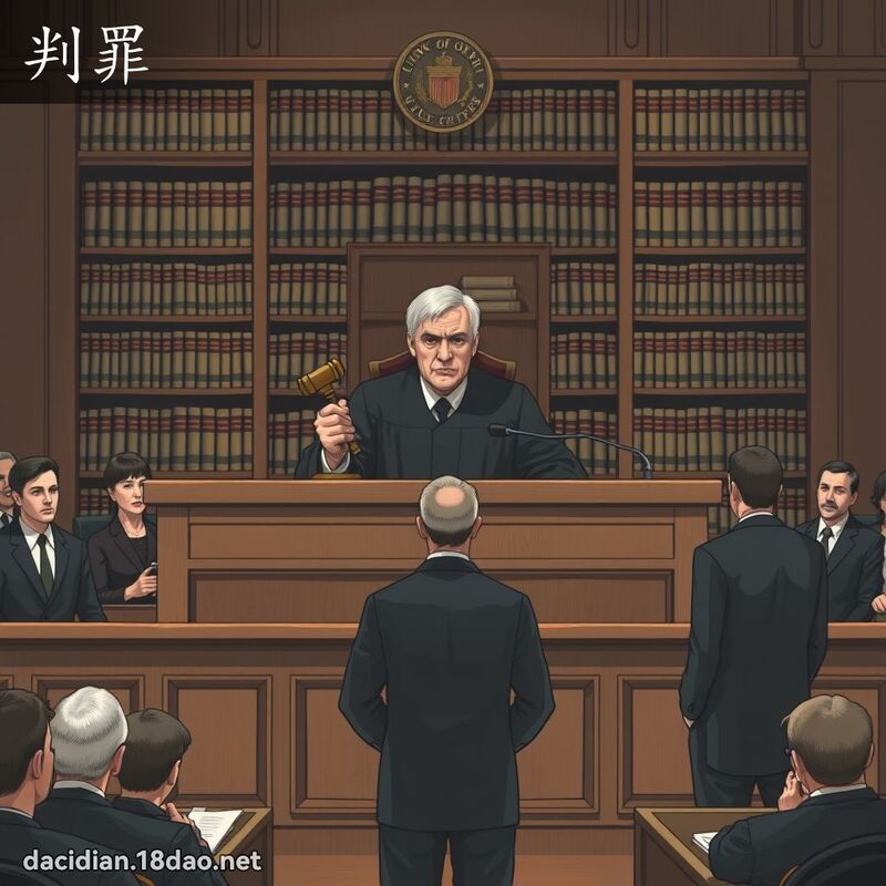判罪 - 國語大辭典配圖