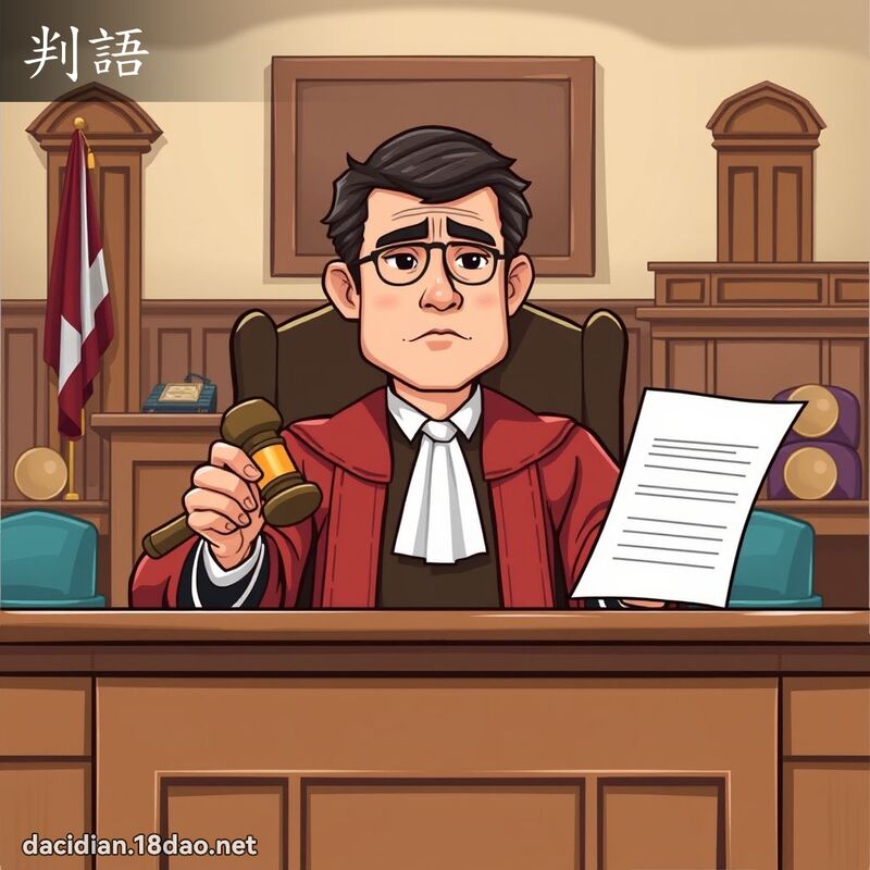 判语 - 国语大辞典配图