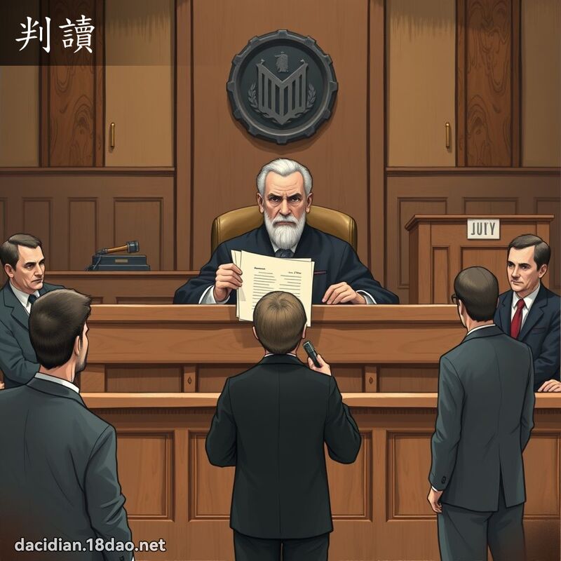 判读 - 国语大辞典配图