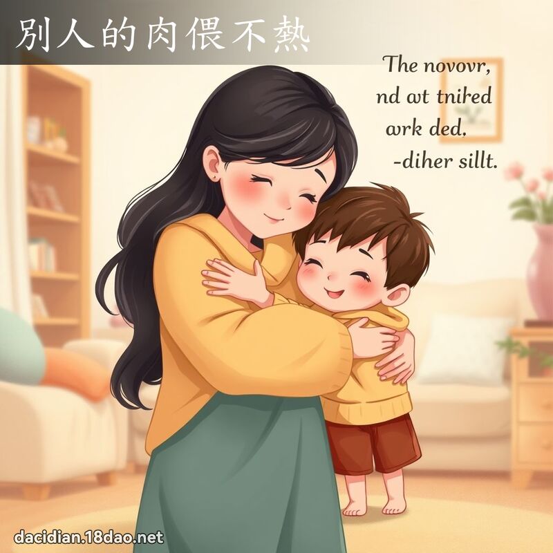 別人的肉偎不熱 - 國語大辭典配圖