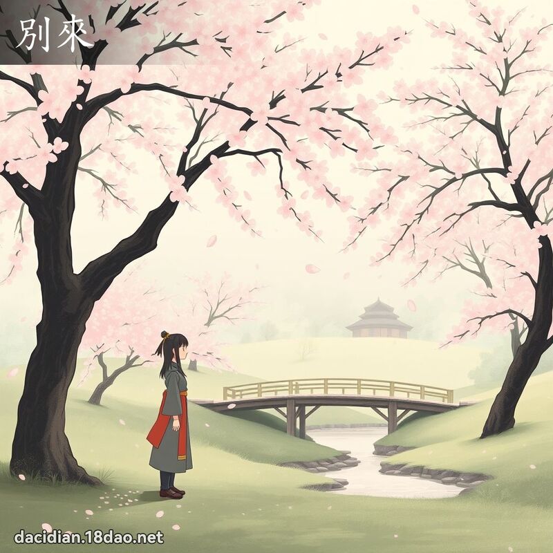 別來 - 國語大辭典配圖