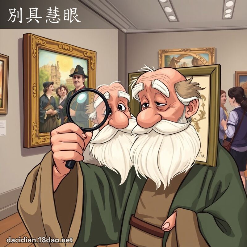 別具慧眼 - 国语大辞典配图