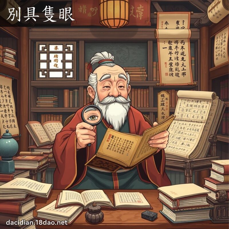 別具只眼 - 国语大辞典配图
